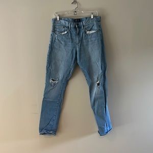 Ripped Light Blue Gap Slim Jeans